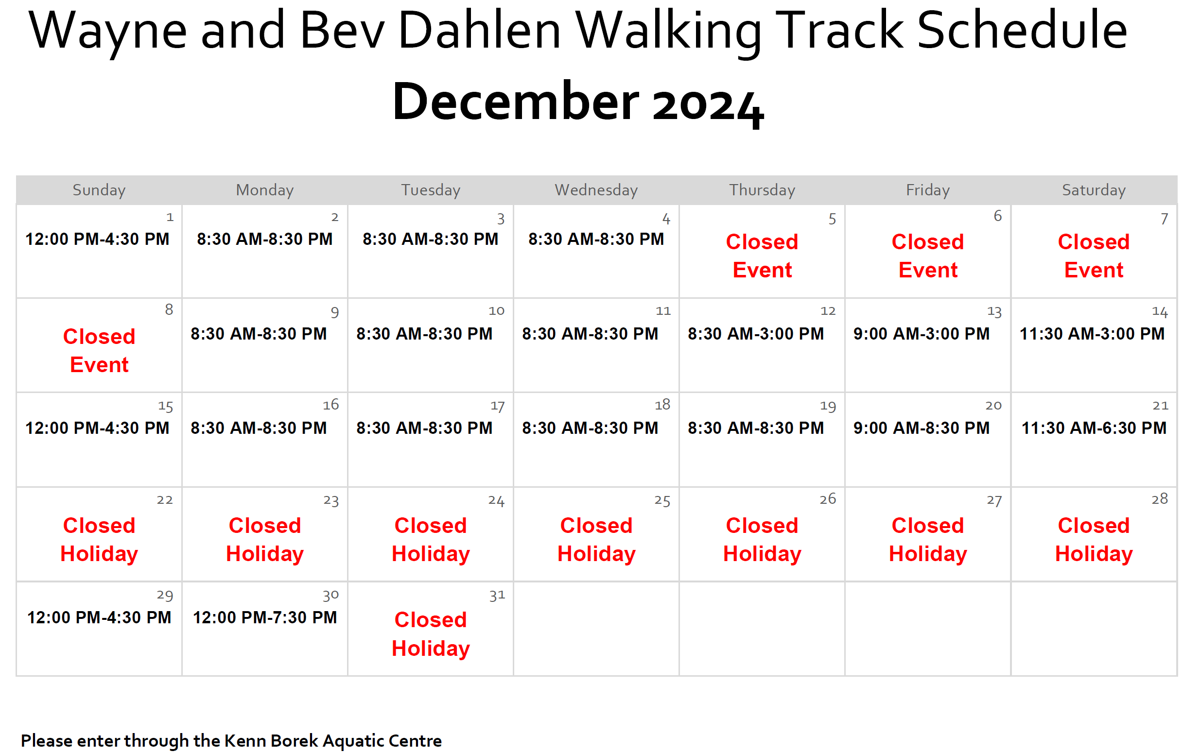 December Walking Track Schedule.png